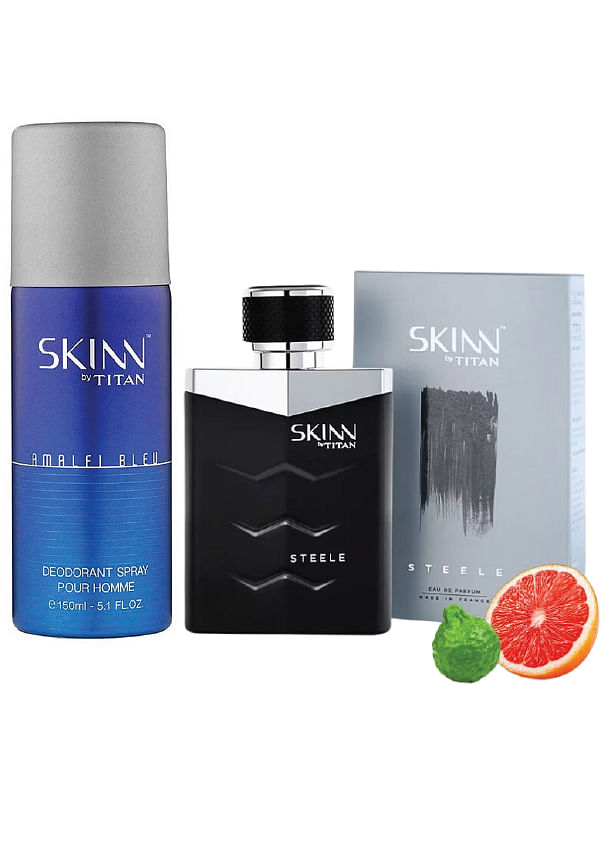 Steele Perfume for Men EDP & Skinn Deodorant Spray Amalfi Bleu
