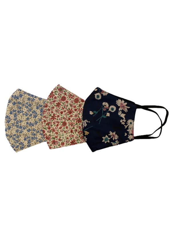 Facemasks - 3 Layer Reusable Cotton Floral Facemasks - 3 Layer Reusable Cotton Floral