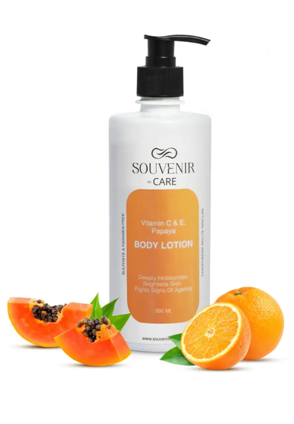 Body Lotion - Vit C & E, Papaya| Sulphate & Paraben Free