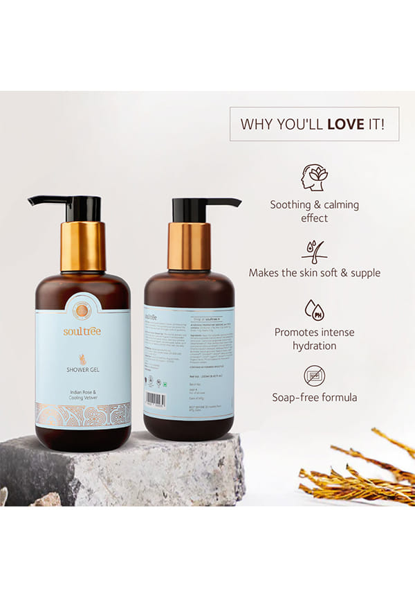 Indian Rose & Cooling Vetiver Shower Gel – thumbnail 3