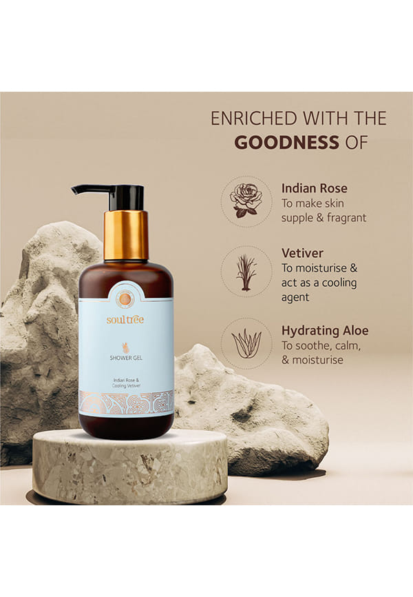 Indian Rose & Cooling Vetiver Shower Gel – thumbnail 5