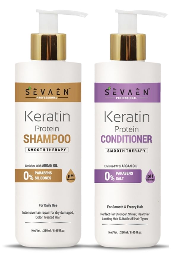 Keratin Smooth Daily Shampoo With Keratin Smooth Daily Conditioner (Pack Of 2) For Man And Women