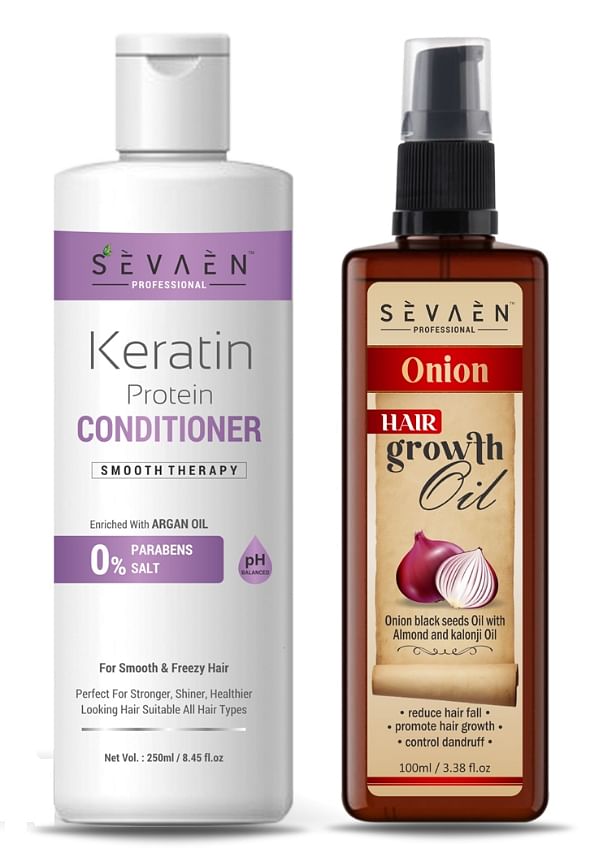 Keratin Conditioner And Ayurvedic Hair Oil For Make Your Hair Strong Smooth And Shine