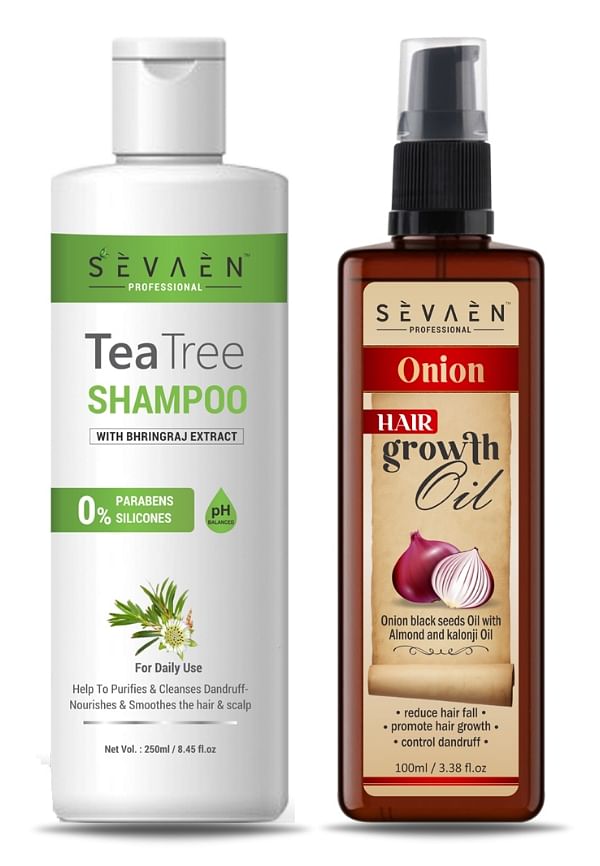 Teatree Shampoo And Ayurvedic Hair Oil For Hair Growth And Dandurff Reduce For Man And Woman