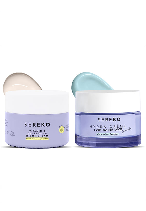 AM-PM Hydration Day & Night Cream Duo with Vit C & Ceramides