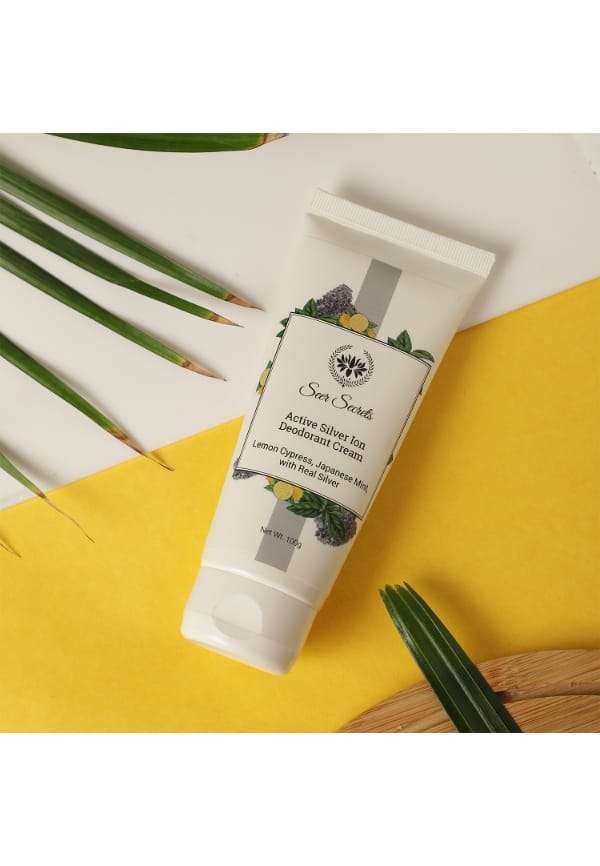 Lemon Cypress Japanese Mint Active Silver Ion Deodorant Cream – thumbnail 2