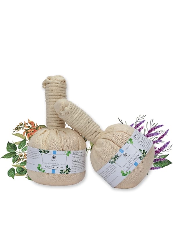 Head Temple Potli Compress (Pair)- For Head Muscle Exercise And Blood Circulation