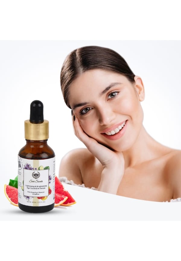 Pink Grapefruit, Ratanjot & Saffron Lightening & Brightening Age Corrective Serum – thumbnail 2