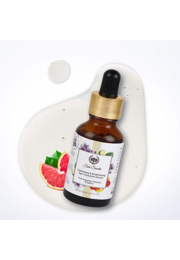 Pink Grapefruit, Ratanjot & Saffron Lightening & Brightening Age Corrective Serum – thumbnail 3