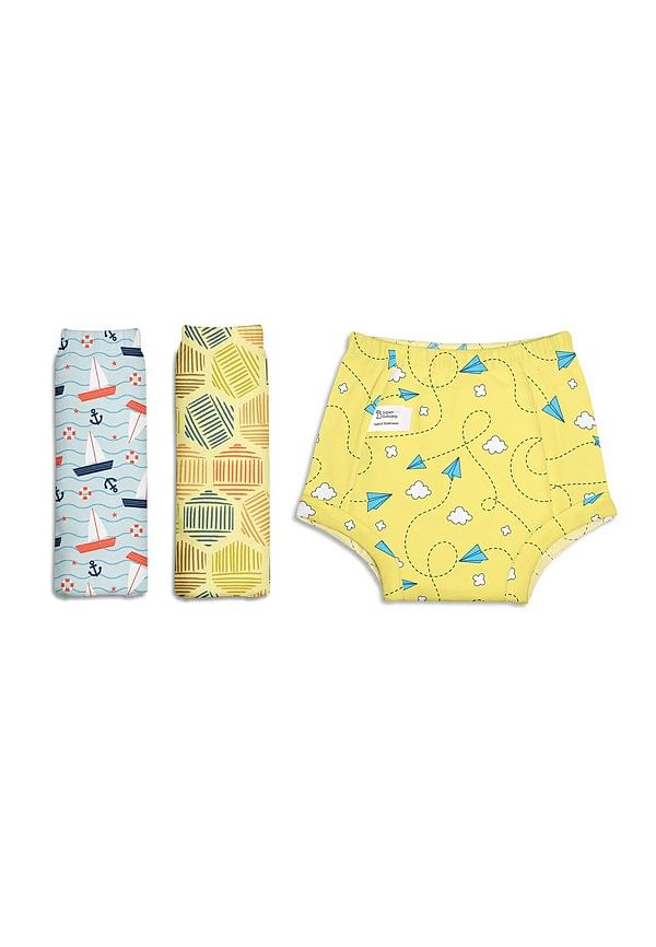 100% Cotton Padded Pant Style Padded Underwear- Explorer Collection- 3-4 Years