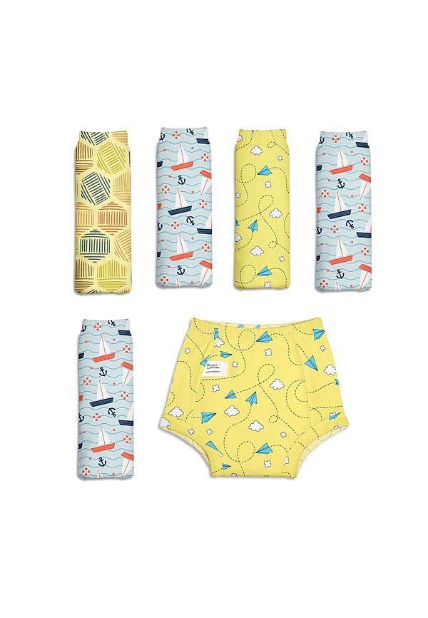 100% Cotton Padded Pant Style Padded Underwear- Explorer Collection- 1-2 Years