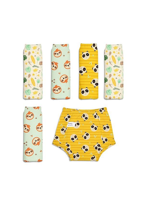 100% Cotton Padded Pant Style Padded Underwear- Jungle Jam Collection- 2-3 Years