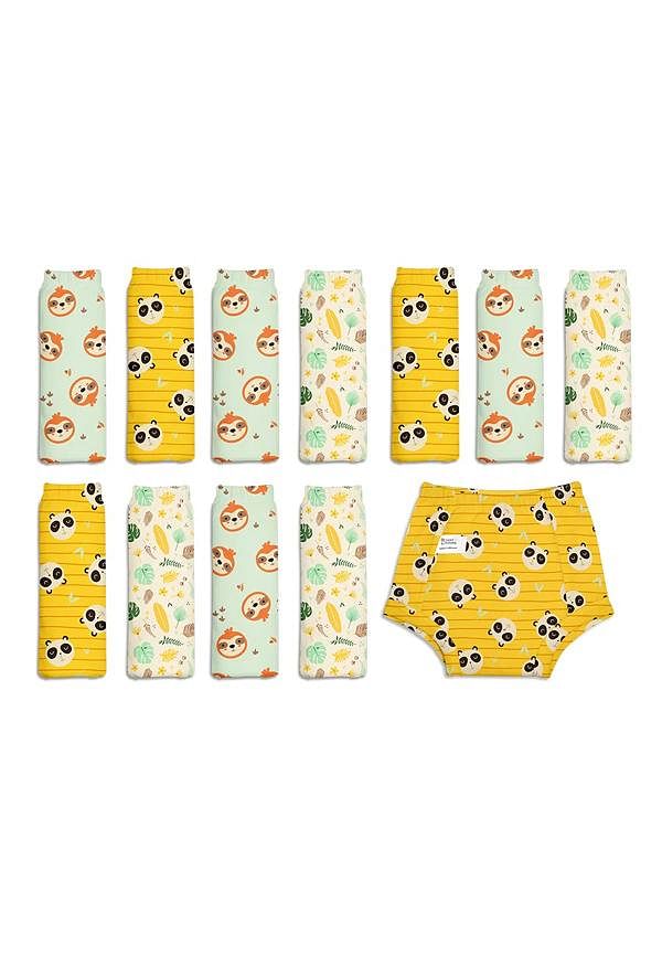 100% Cotton Padded Pant Style Padded Underwear- Jungle Jam Collection- 2-3 Years