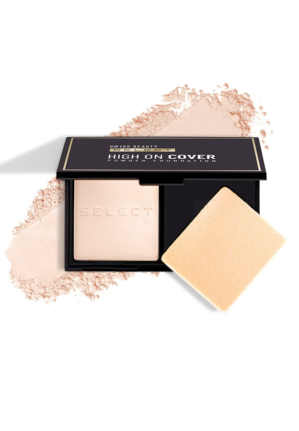 Select High On Cover Powder Foundation with sponge