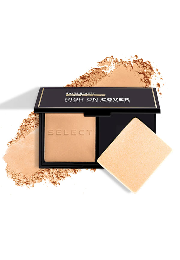 Select High On Cover Powder Foundation with sponge