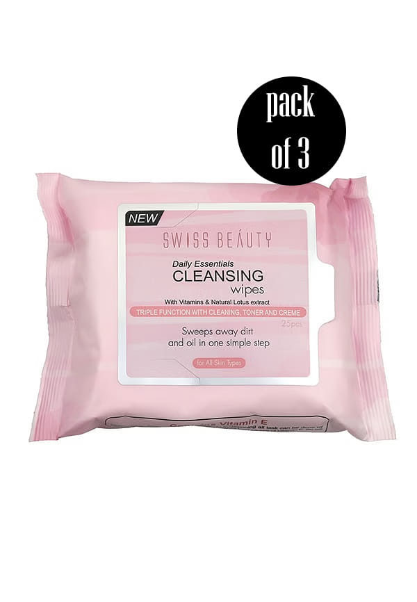 Daily Essentials Makeup Remover Cleansing Wet Wipes - Lotus