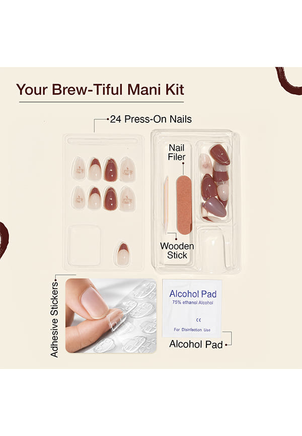 Craze Brew-Tiful Rachel Press On Nails – thumbnail 4