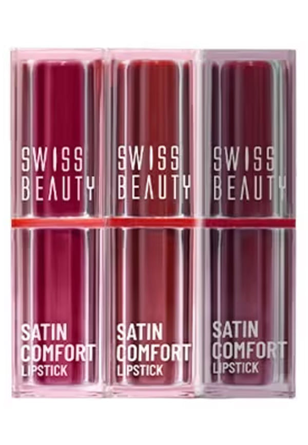 Satin Comfort Lipstick Trio 3-in-1