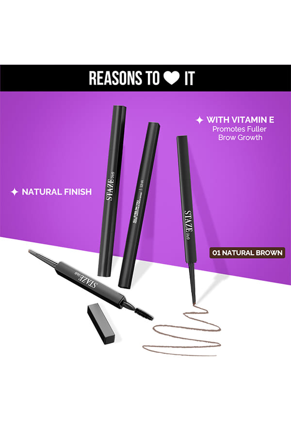 9to9 All Eyes On You Precise + Smooth Micro Brow Definer With Spoolie – thumbnail 2