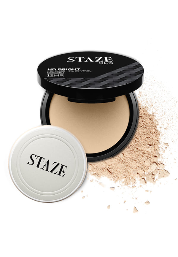 9to9 HD Bright Poreless + Oil Control Compact