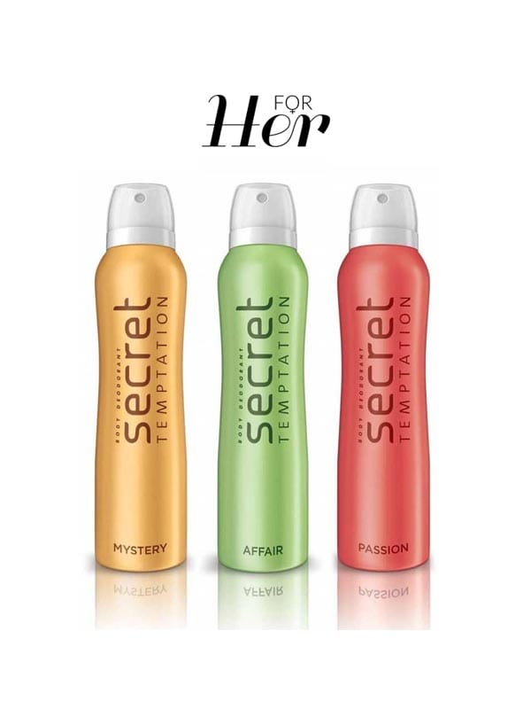 Affair, Mystery and Passion Deodorant for Women - Combo