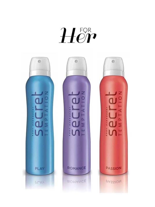 Passion-Play-Romance Deodorant for Women - Combo