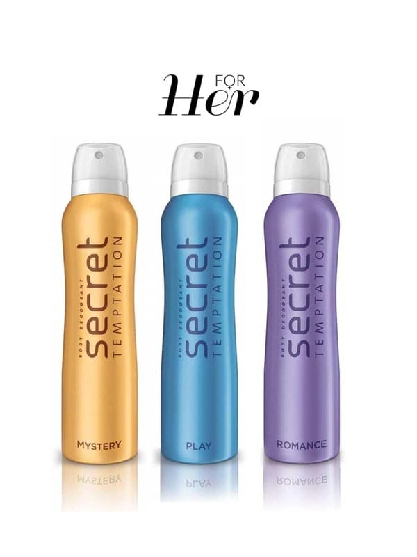 Romance, Mystery and Play Deodorant for Women - Combo
