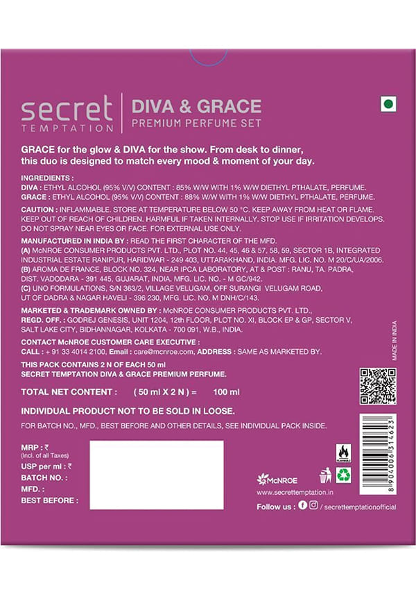 Perfume gift set for women - Grace and Diva – thumbnail 2