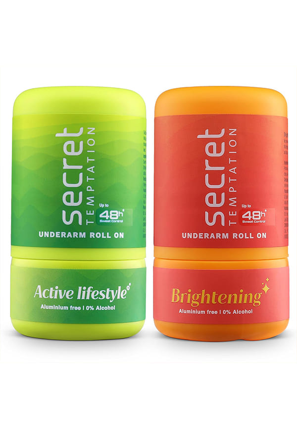 Active Lifestyle and Brightening Roll-on for Women, Pack of 2 (50ml each) Active Lifestyle and Brightening Roll-on for Women, Pack of 2 (50ml each)