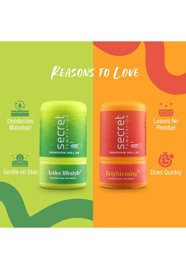 Active Lifestyle and Brightening Roll-on for Women, Pack of 2 (50ml each) – thumbnail 4