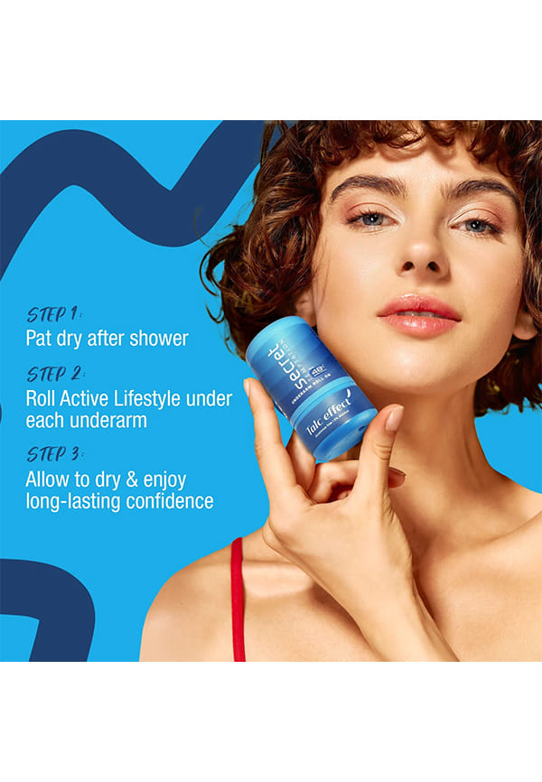 Active Lifestyle and Talc Effect Roll-on for Women, Pack of 2 (50ml each) – thumbnail 6
