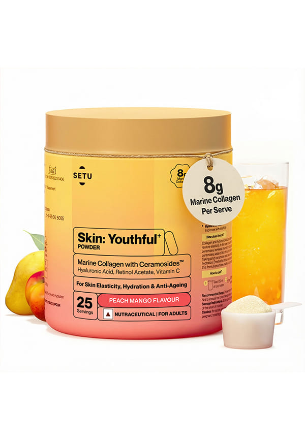 Youthful with 8g Marine Collagen + Ceramosides™ for 4X Faster Hydration