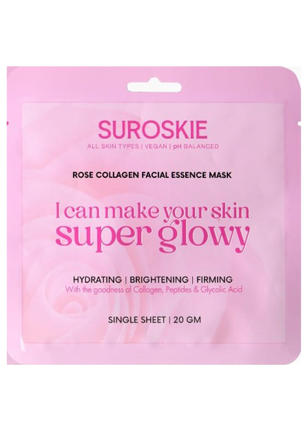 Rose Collagen Facial Essence Sheet Mask