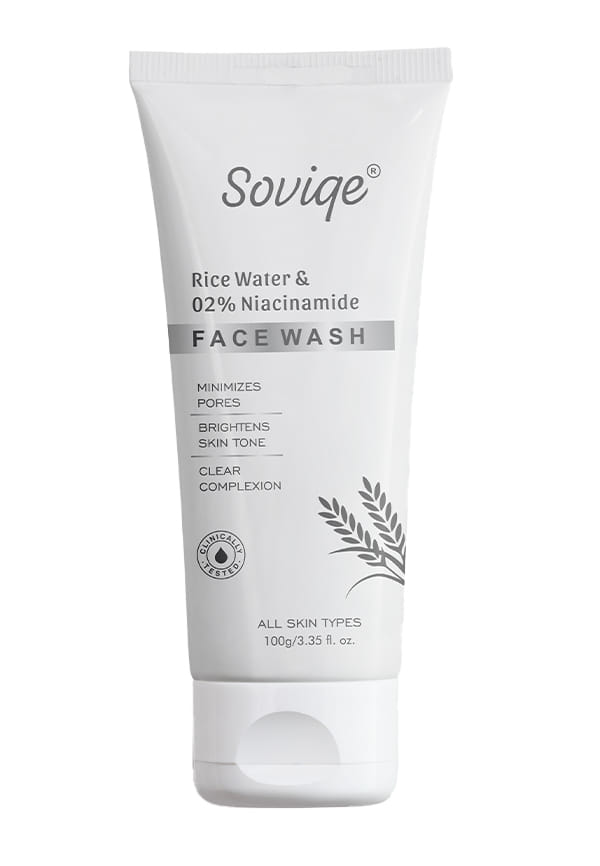 Rice Face Wash | With 2% Niacinamide | Face wash for oily skin, dry skin | Best face wash for men & Women | Face wash for sensitive skin, acne | All Skin Types