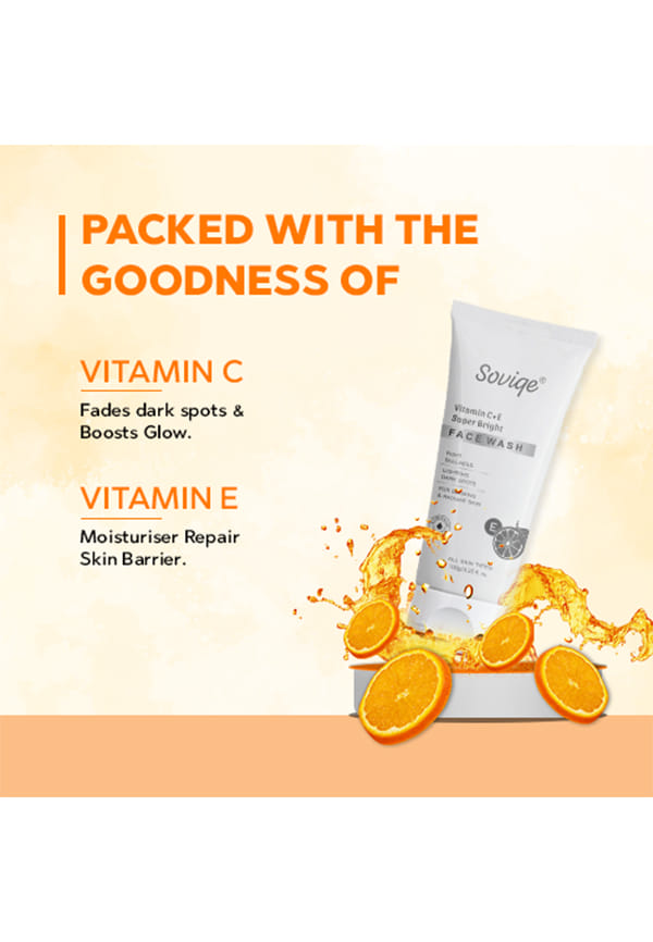 Face Wash | Vitamin- C+E Rich Super Bright – thumbnail 3