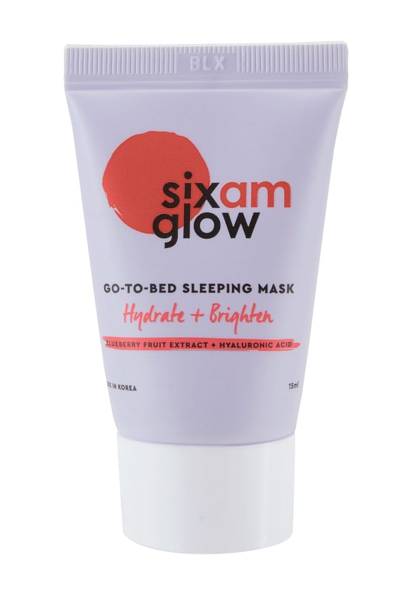 Glow Go-To-Bed Sleeping Mask (night cream), has Hyaluronic Acid & Blueberry for Hydration