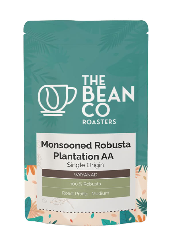 Plantation AA Monsooned Robusta Coffee Beans - GI-Tagged - Whole Bean