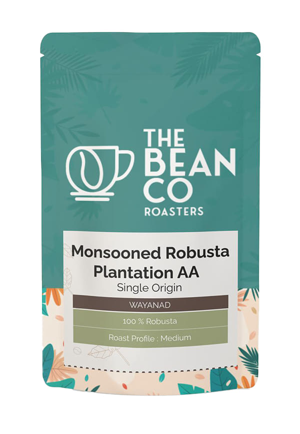 Plantation AA Monsooned Robusta Coffee Beans - GI-Tagged - Whole Bean
