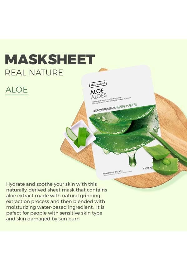 Real Nature Aloe Face Mask – thumbnail 2