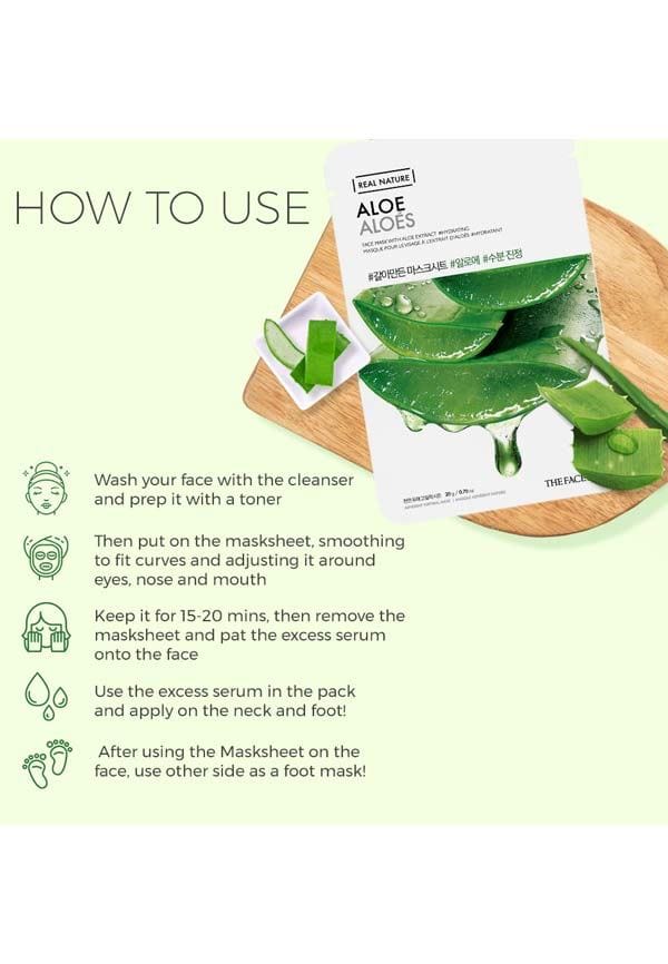 Real Nature Aloe Face Mask – thumbnail 4