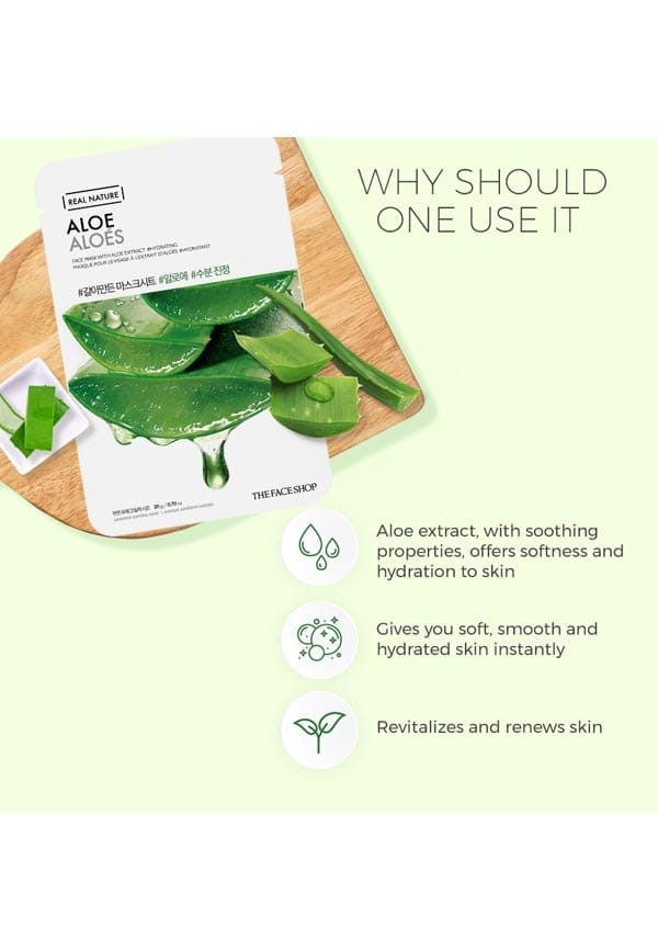 Real Nature Aloe Face Mask – thumbnail 5