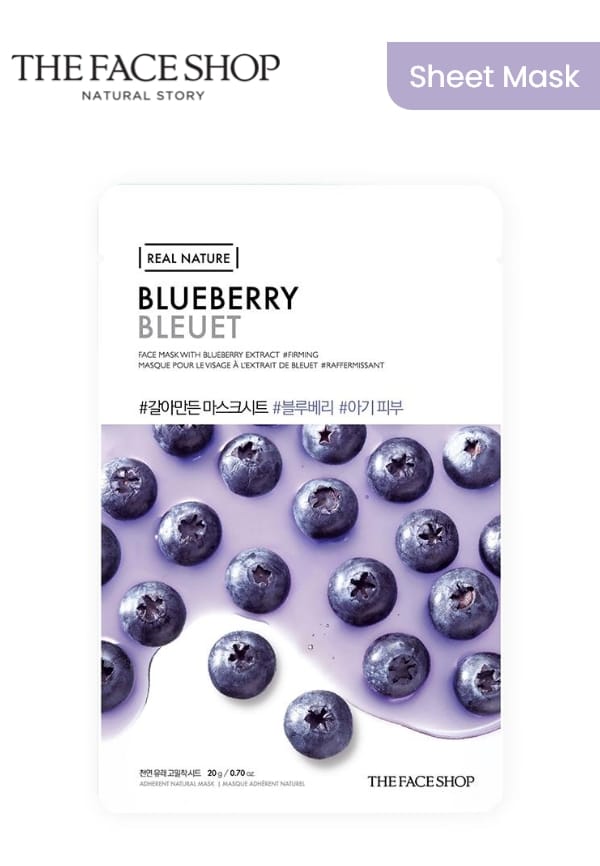 Real Nature Blueberry Face Mask