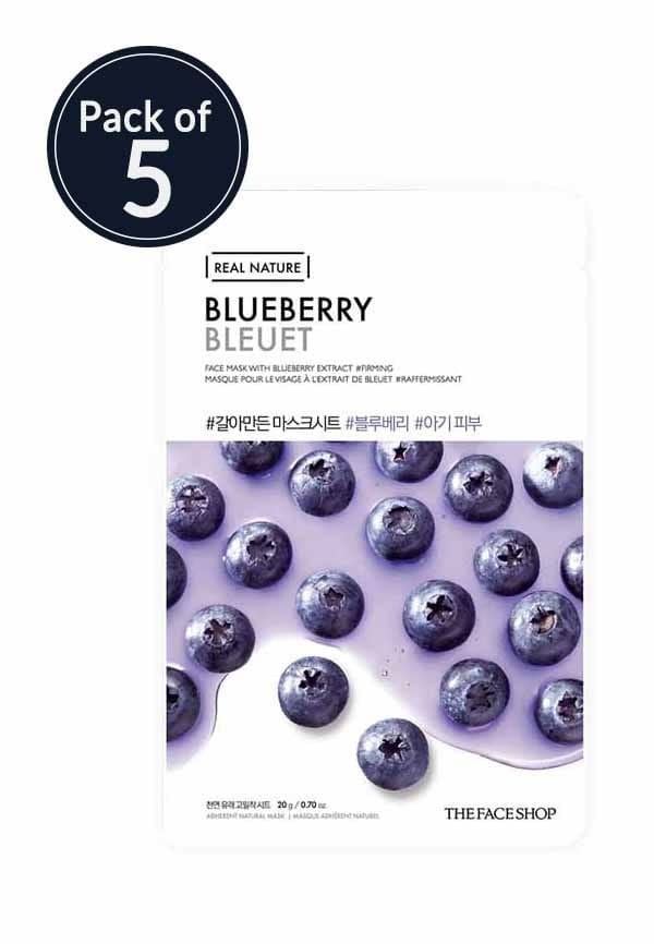 Real Nature Blueberry Face Mask