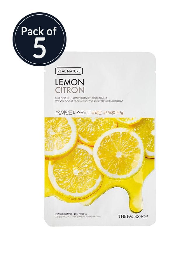 Real Nature Lemon Face Mask