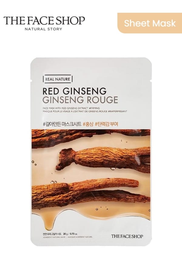Real Nature Red Ginseng Face Mask