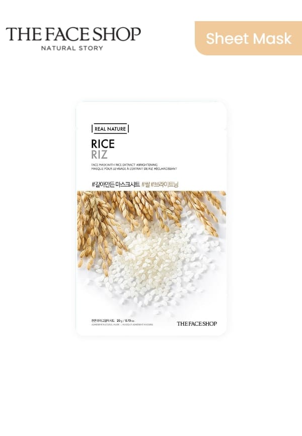 Real Nature Rice Face Mask