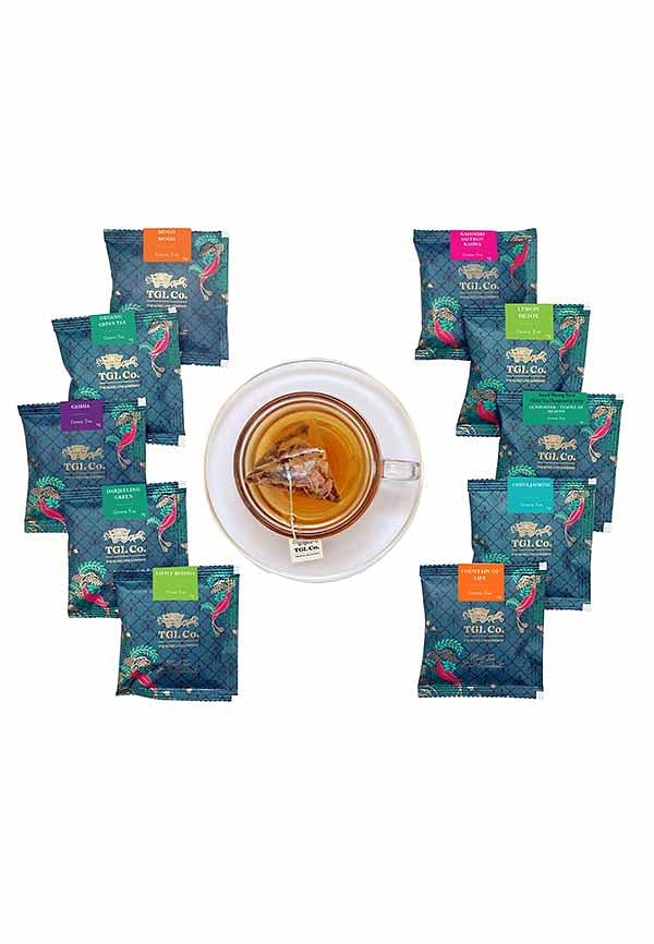 100% Natural Immunity Boosting Green Tea Sampler Tea Gift
