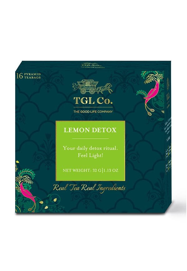 Lemon Detox Green Tea with Green Sencha Tea, Lemon Slices, Lemongrass
