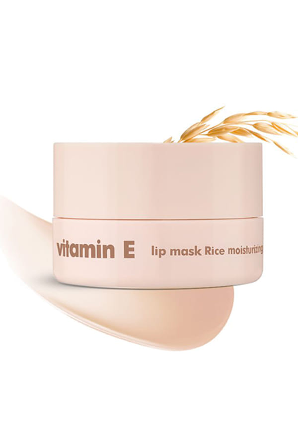 Vitamin E Korean Soothing Rice Lip Mask With Shea Butter