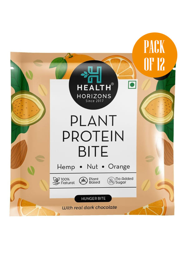 Plant Protein Bites | Orange & Dark Chocolate Flavour |3.9g Protein per bite